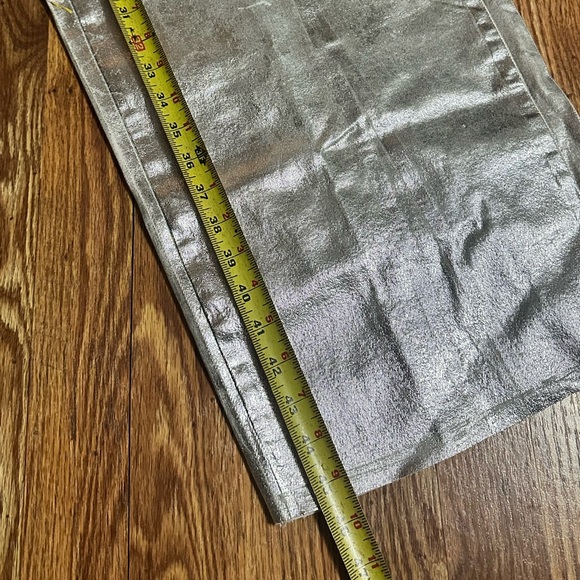 ZARA WOMAN NWT ZW FITTED DRESS METALLIC SILVER SIZE XS - Picture 13 of 15